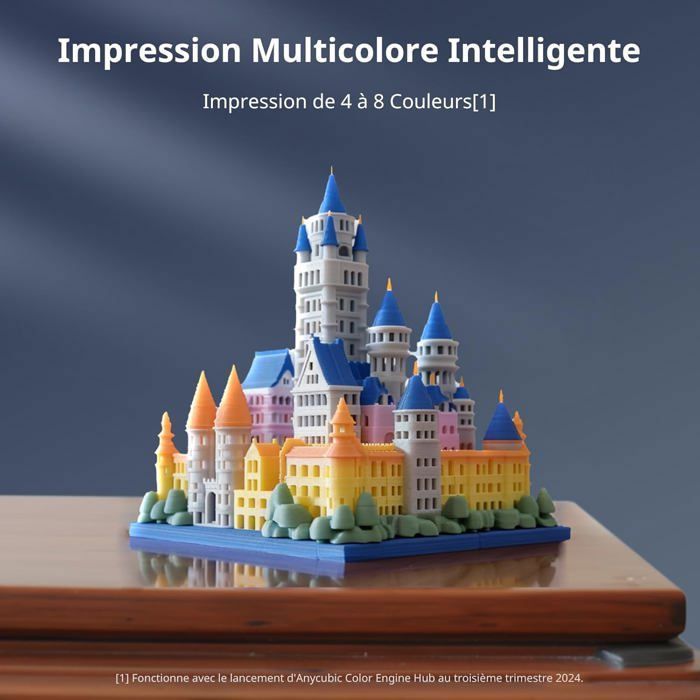 Imprimante 3D FDM - ANYCUBIC - Kobra 3 Combo - Vitesse 600 mm/s - Multicolore - Détection d'obstruction
