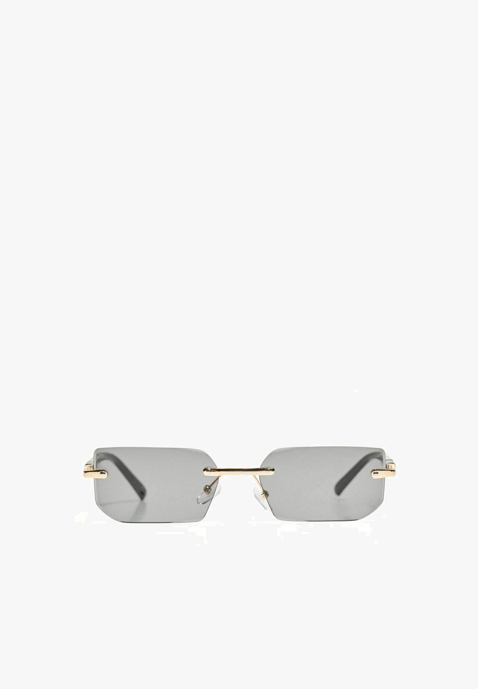 Óculos de sol Bershka RECTANGULAR - pretos