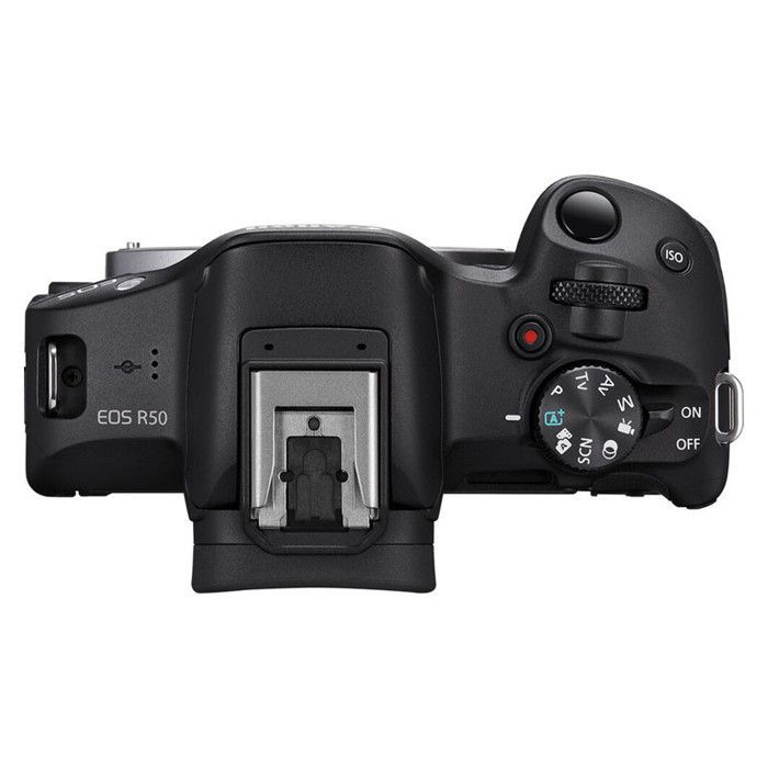 Canon EOS R50 hybrid camera + RF-S 18-45mm f/4.5-6.3 IS STM lens + bag + 8GB SD card