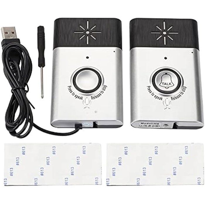 Battery-powered wireless intercom, wireless indoor intercom, smart wireless voice intercom system with remote control