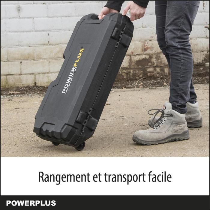Powerplus marteau-piqueur  électrique POWX11861- Puissance de 1700 W et force d’impact de 60 J -  1900  coups par minute