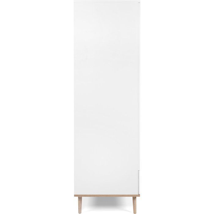 Armoire de chambre - GÖTEBORG 61 - Chêne sonoma / Blanc - 2 portes battantes - 90 x 55 x 180 cm