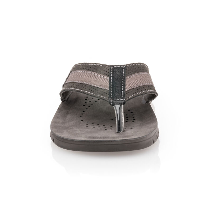 Férfi fekete flip-flop papucsok / tanga szandálok