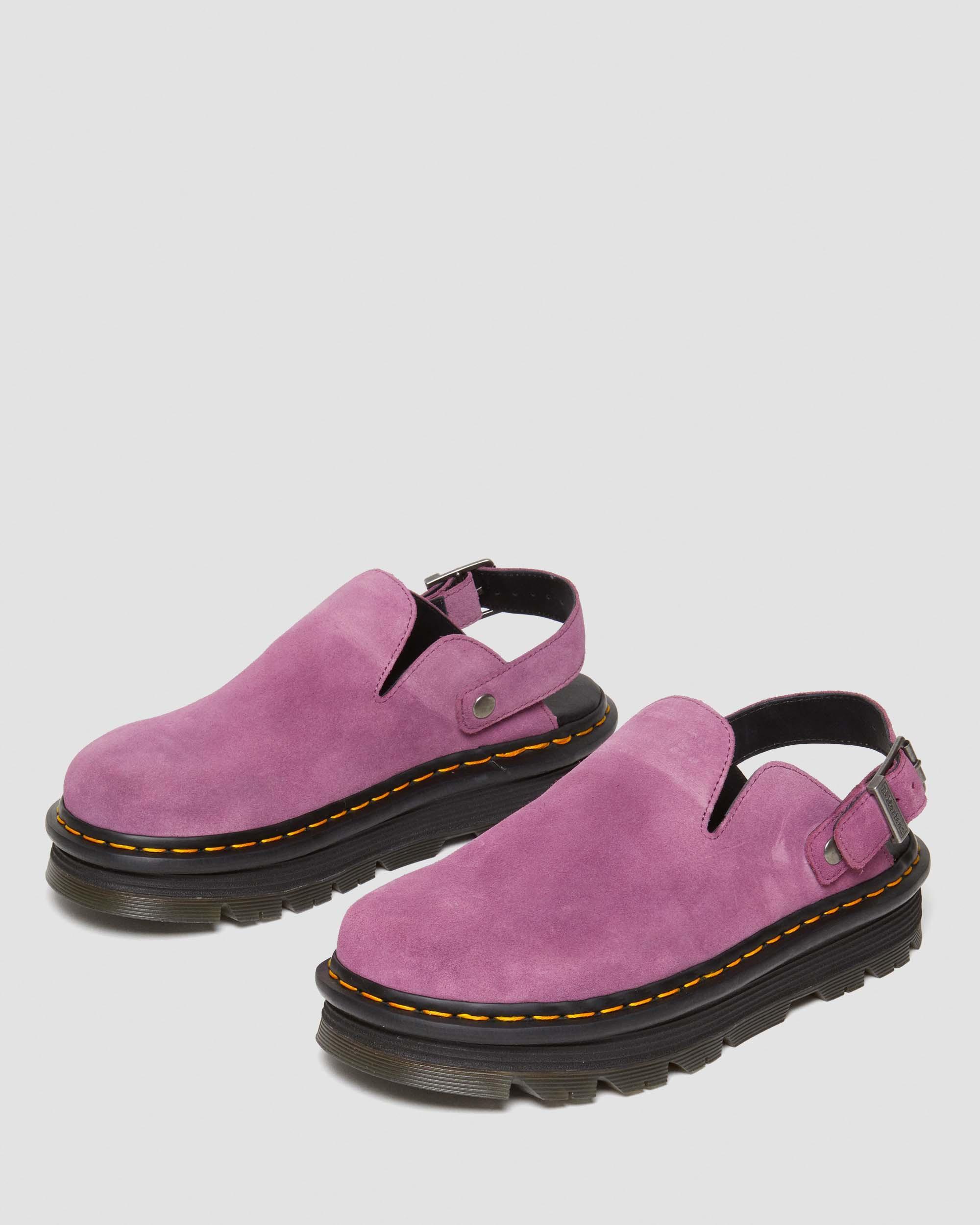 Zebzag Suede Casual Slingback Platform Mules