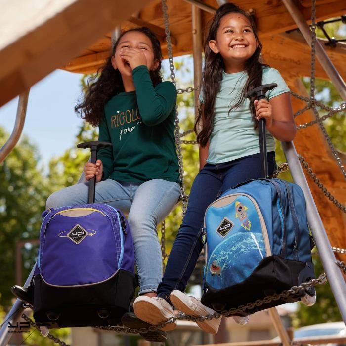 Rolling backpack - BODYPACK - Purple Comet - Recycled fabric - Primary - Ultra lightweight