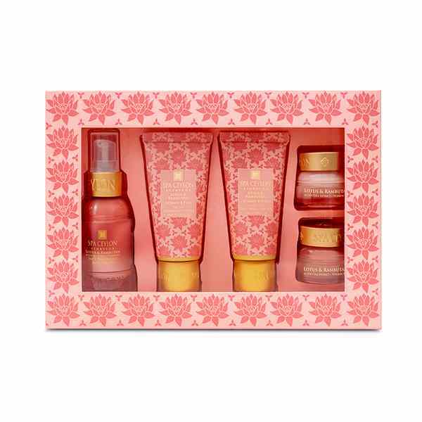 SPA CEYLON Lotus & Rambutan - Essensielt sett for ansiktspleie -
