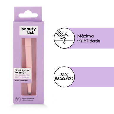 Beauty List -pinsetit, vaaleanpunaiset rapukärjet