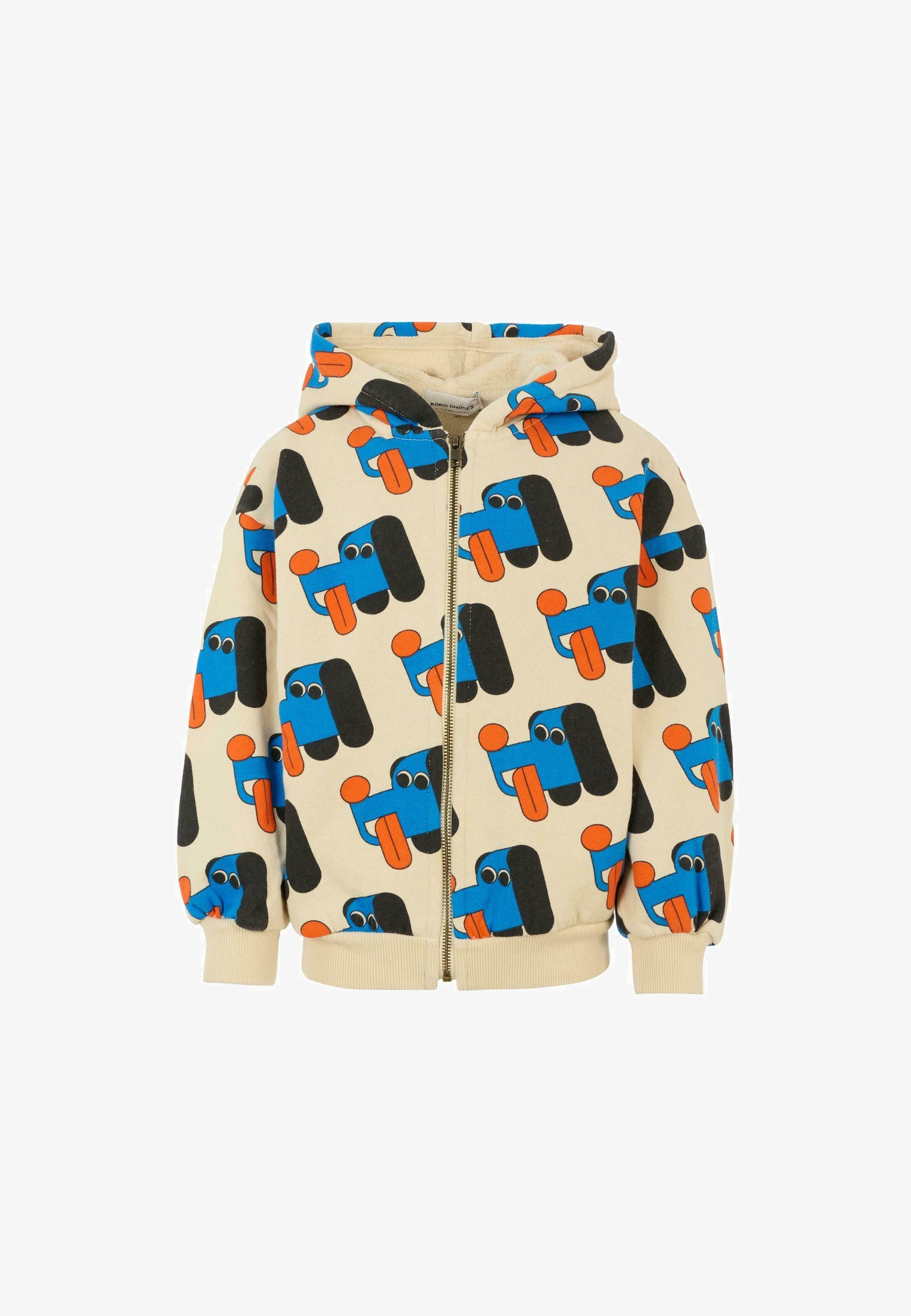 Bobo Choses Zip-up sweater - beige