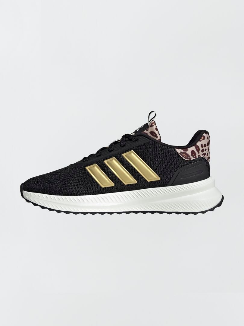 'Adidas' sneakers met luipaardprint - zwart