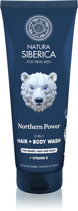 Natura Siberica Arctic Wild Northern Power gel za prhanje las, brade in telesa