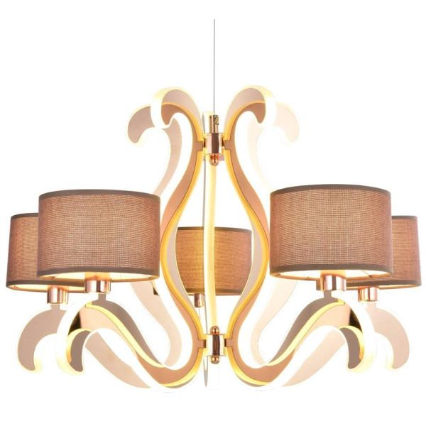 Ambrosia 3 zwis 5x40W E14   43,4W LED miedziany