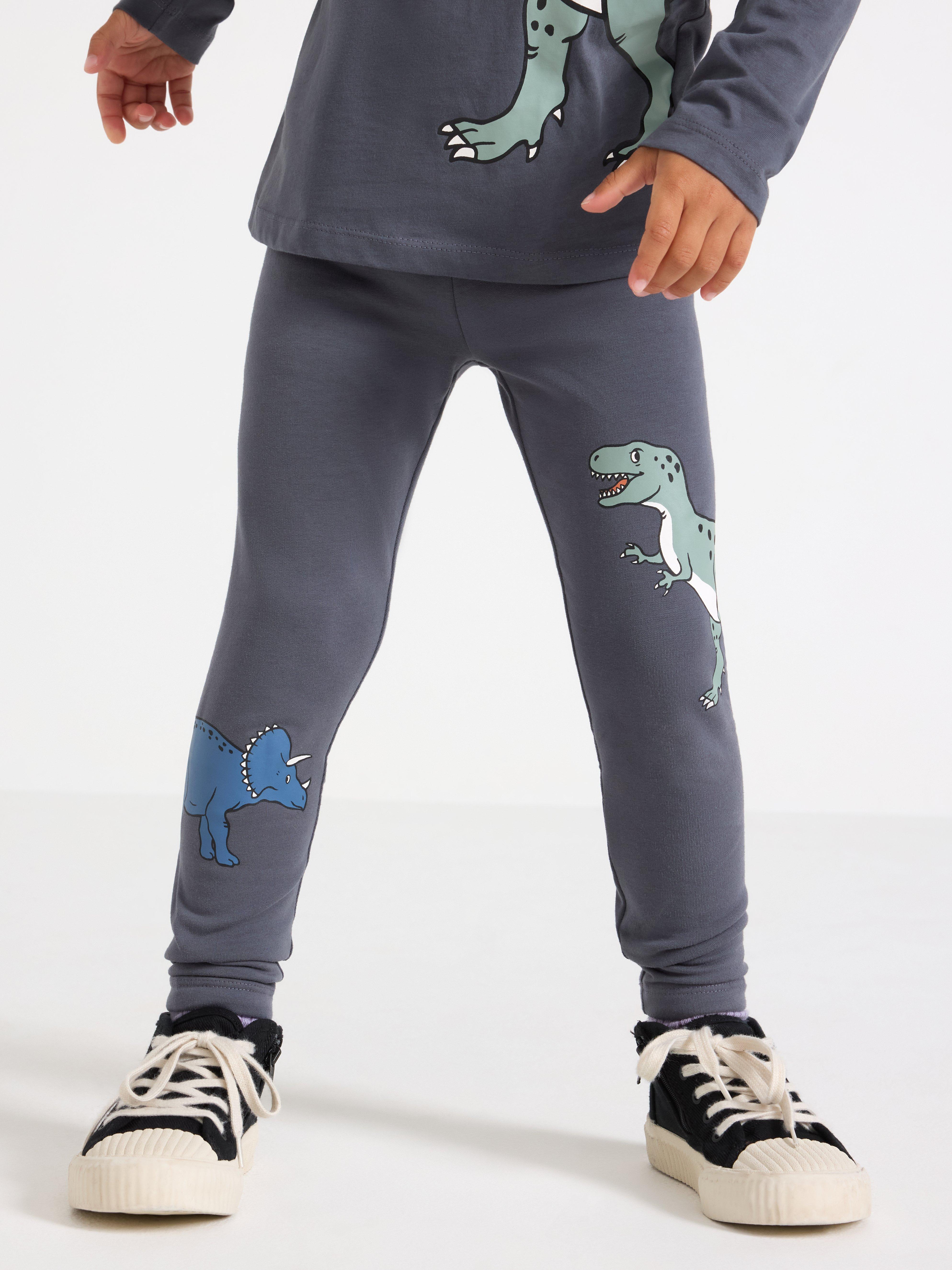 Leggings de 2 unidades con interior cepillado, color gris oscuro.