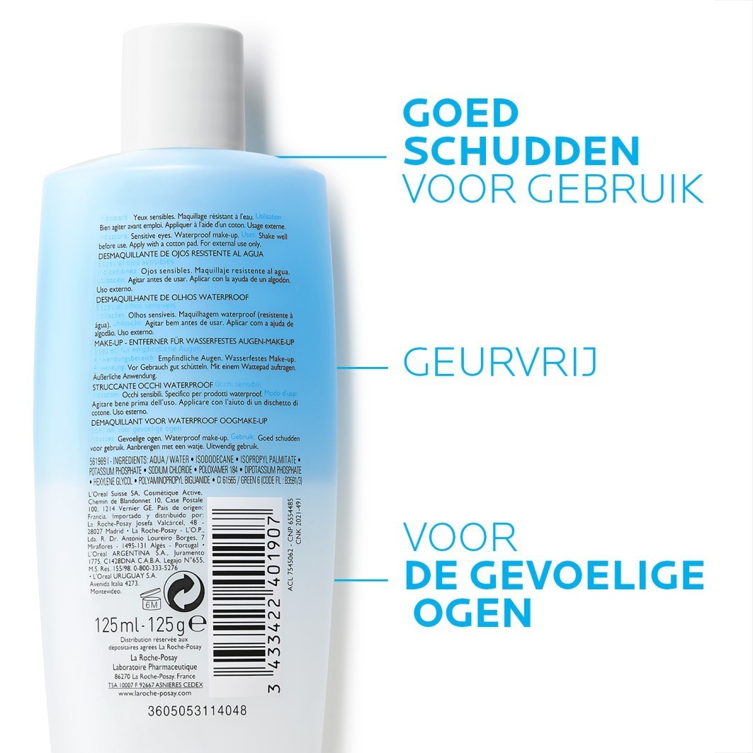 La Roche-Posay Respect Respectissime sredstvo za skidanje vodootporne šminke s očiju - 125 ml