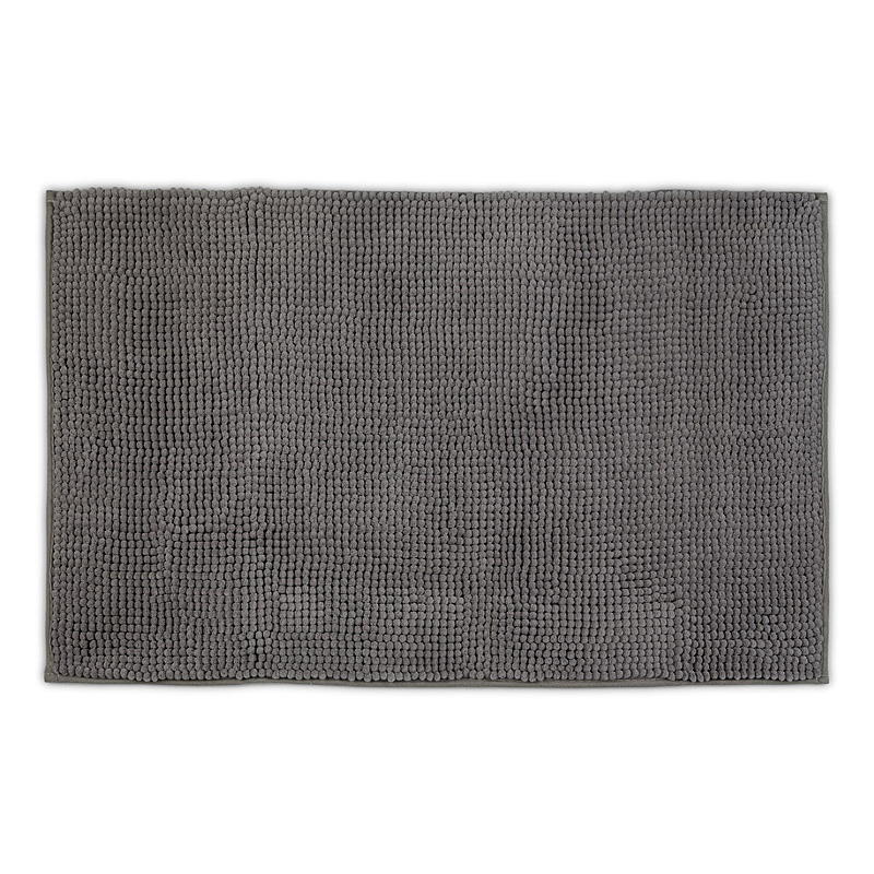 Badrumsmatta 50x80 cm mörkbeige Chenille