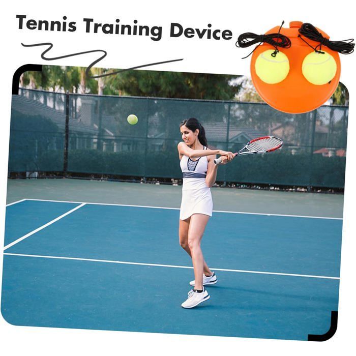 Entraîneur tennis nylon base d’entraînement, outil auto-formation matériel individuel Label