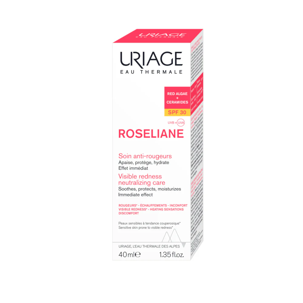 ROSÉLIANE Crema Anti-Rossori SPF30 - Crema viso giorno lenitiva, Trattamenti Protettivi