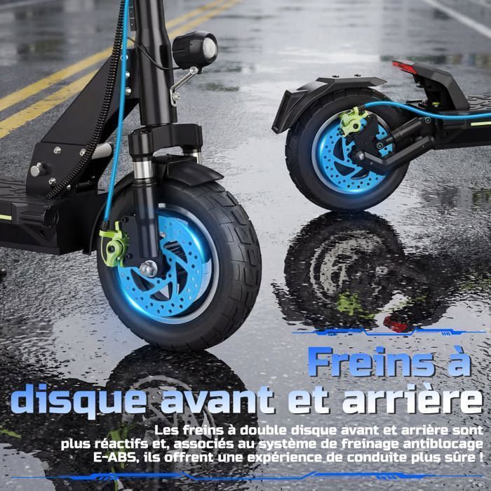 D5 Electric Scooter, 30-45km Range, 45km/h, 800W Peak Motor, 48V 10.4Ah Battery, Spring Suspension, LED Display, TODIMART