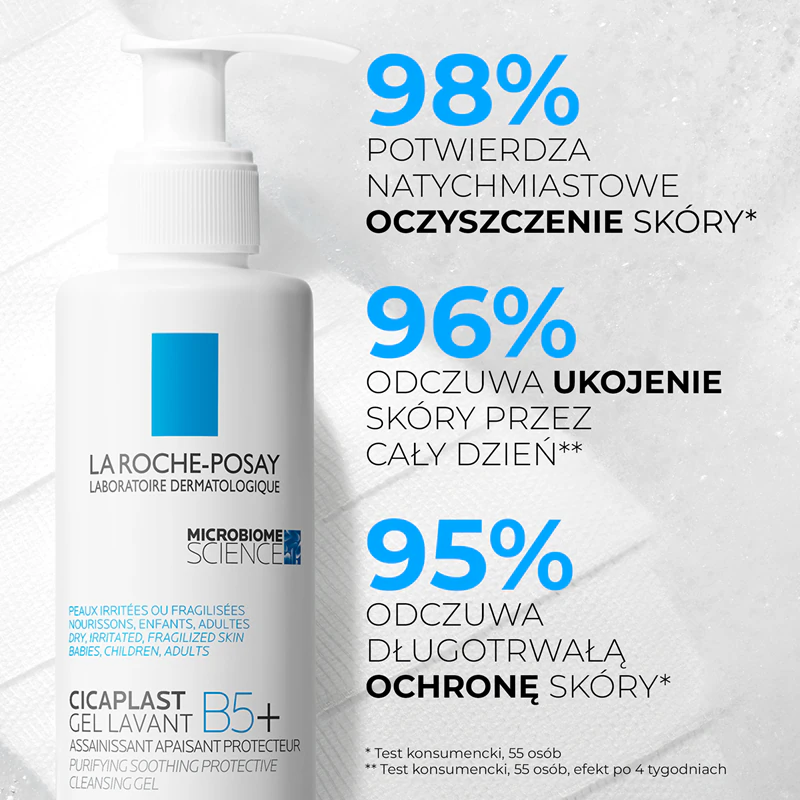 La Roche-Posay Cicaplast Lavant B5 Upokojujúci a čistiaci penivý gél