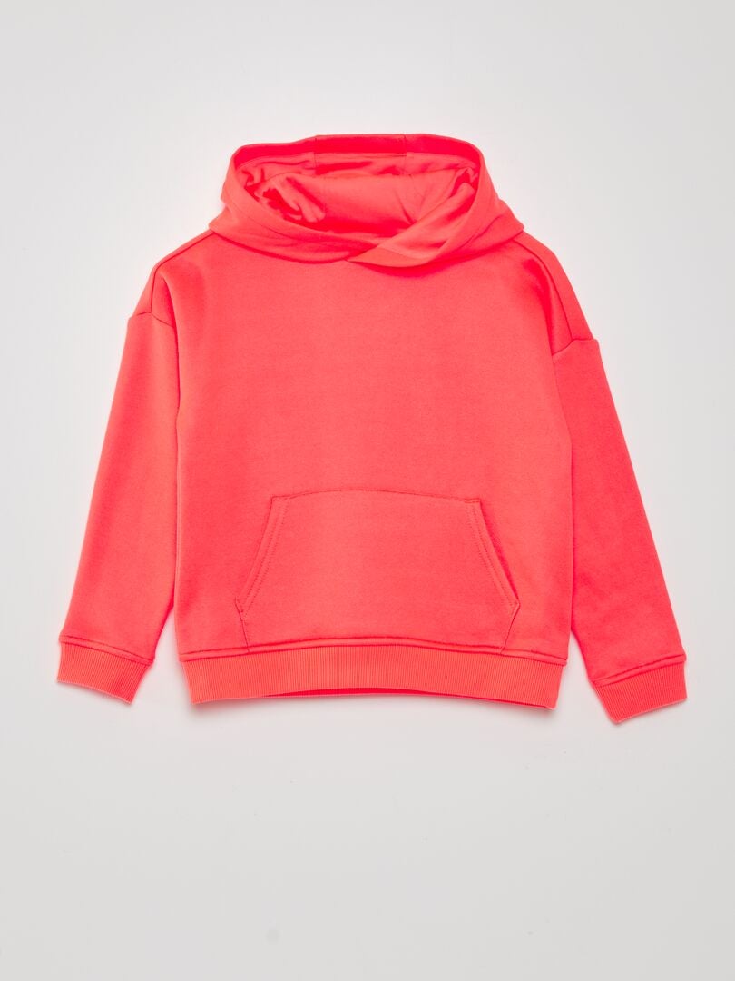 Sudadera con capucha de felpa - NARANJA