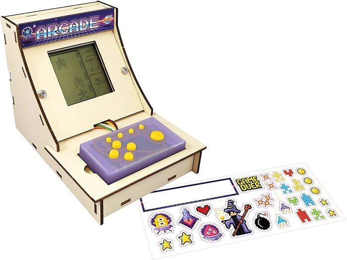 Borne Arcade BUKI - Jeux d'arcade classiques - Mixte - Jaune