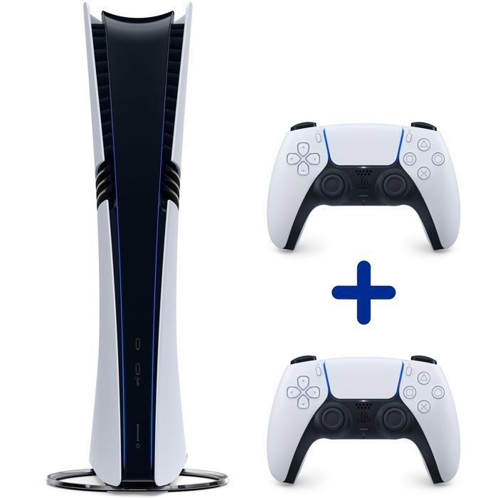 Pack PS5 Pro : Console PlayStation 5 Pro + FC26 (code dans la boite) + 2ème manette DualSense Blanche