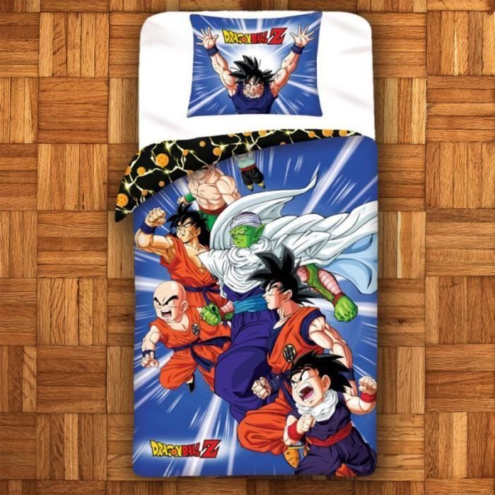 Set di biancheria da letto - Dragon Ball Z - Sfere di cristallo - 100% cotone - Prodotto con licenza ufficiale - 100 x 140 cm