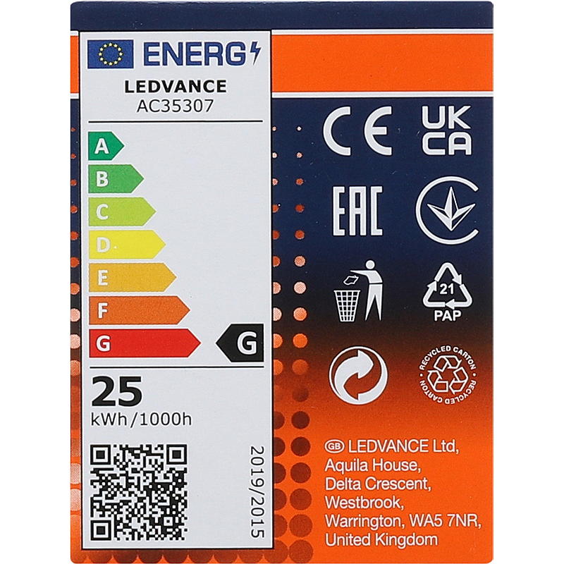 Lot de 2 mini ampoules à incandescence Osram, 25 W E14 Osram
