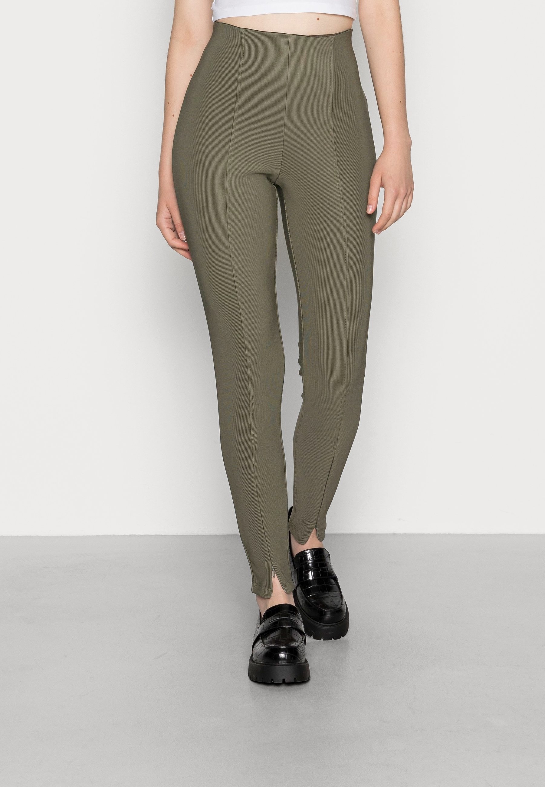 Noisy May Leggings - Broek - kaki