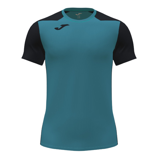  T-shirt à manches courtes Joma Record II turquoise et noir