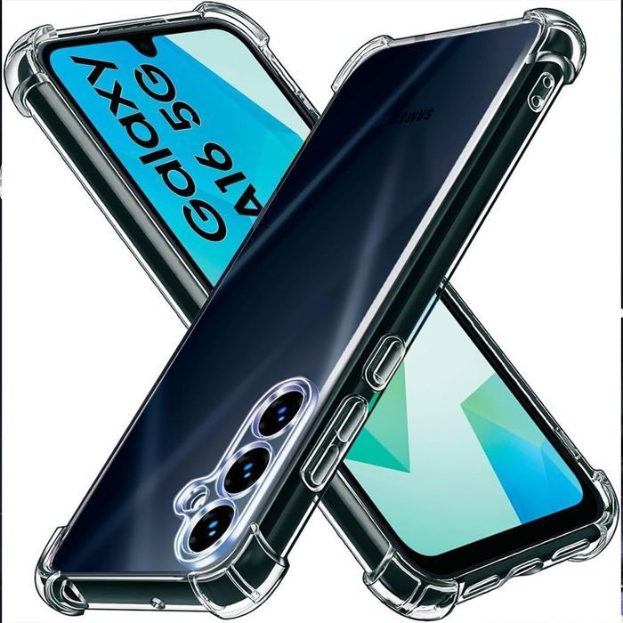 Coque de Protection - BOOLING - pour Samsung Galaxy A16 - TPU Antichoc - 2 Verres Trempés - Transparent