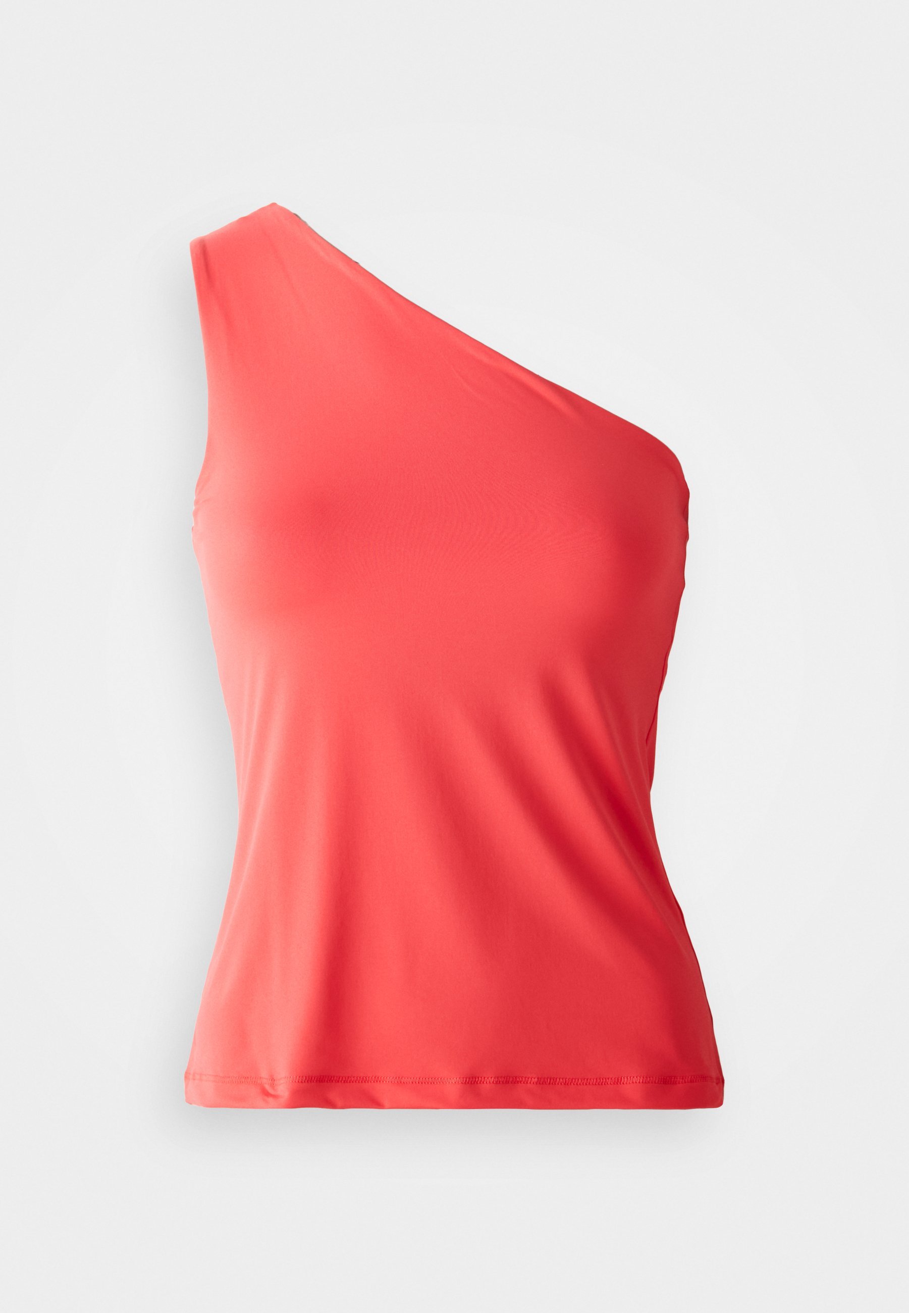 Casall ONE SHOULDER BRA TANK - Top - felrood
