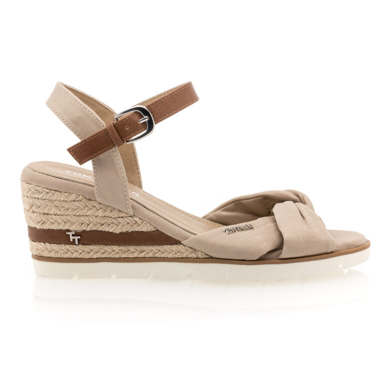 Beige sandaler / åben tå sko til kvinder