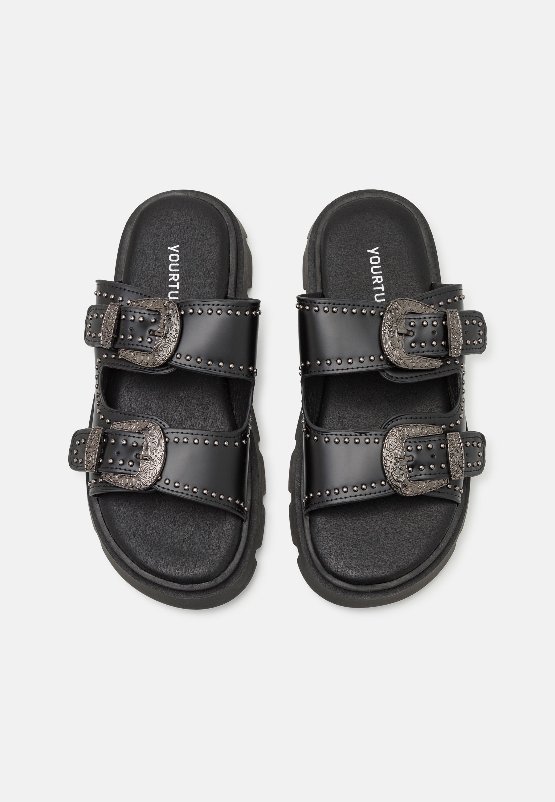 YOURTURN UNISEX - Muiltjes - zwart