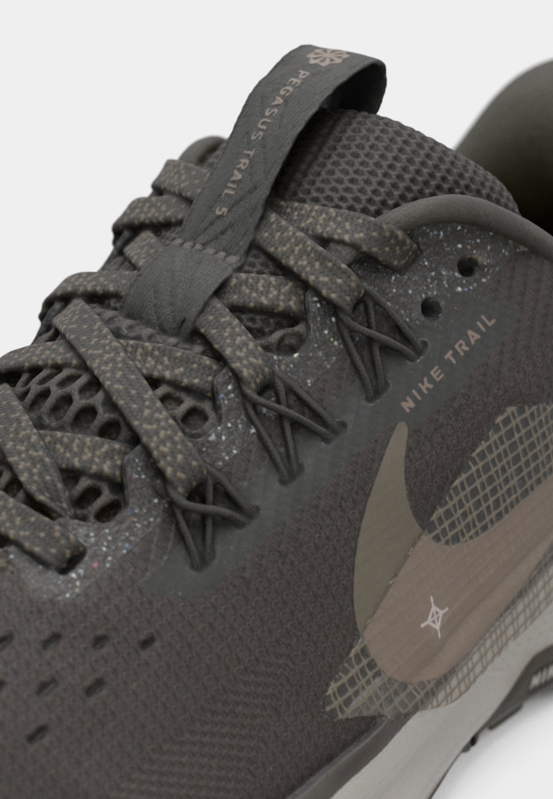 Nike Performance PEGASUS TRAIL 5 UNISEX - Běžecké boty do terénu - hnědá/železná/vysokoškolská šedá