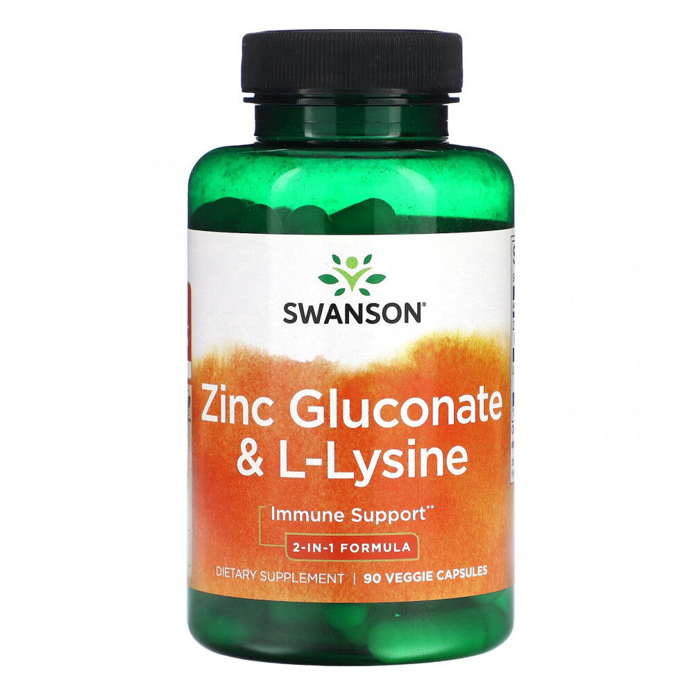 Swanson cinkov glukonat + L-lizin