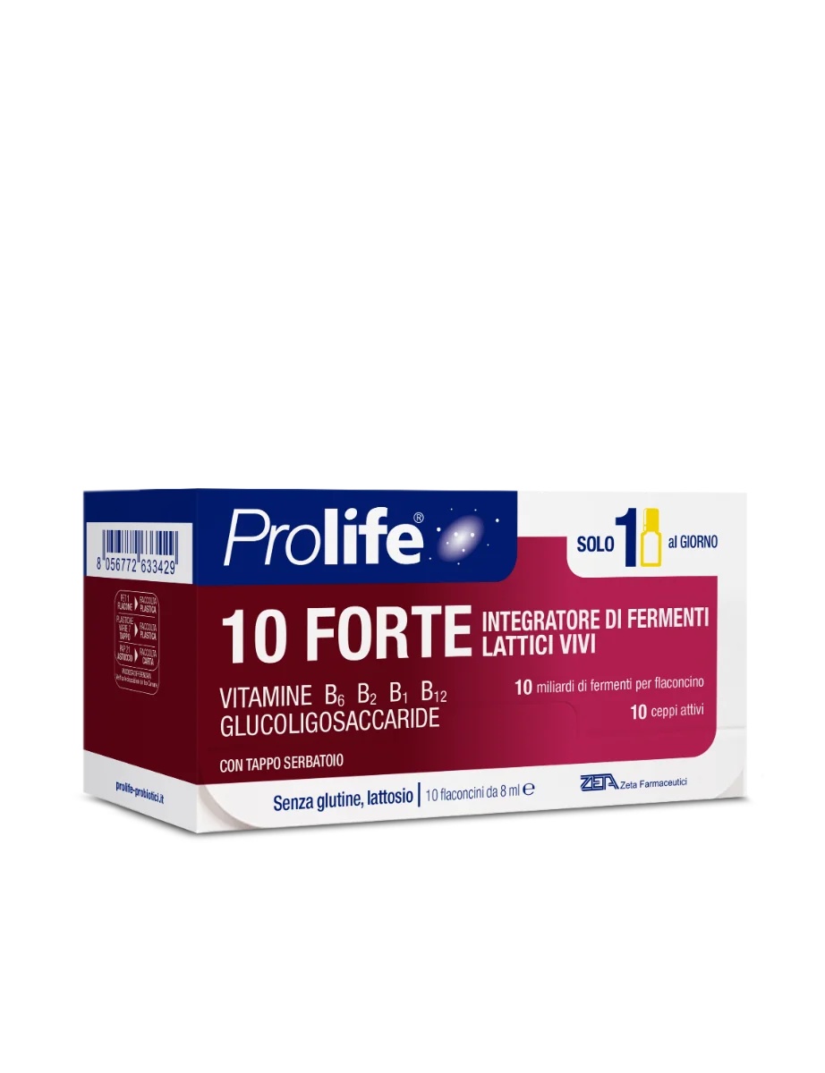 PROLIFE Prolife 10 Forte 10 flacons de 8 ml Complément alimentaire avec ferments lactiques vivants
