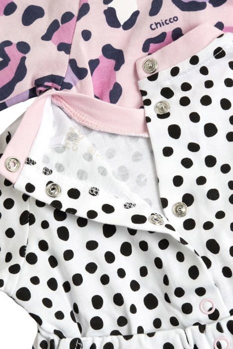 Conjunto textil Chicco: Pelele de algodón con pies, unisex para bebé