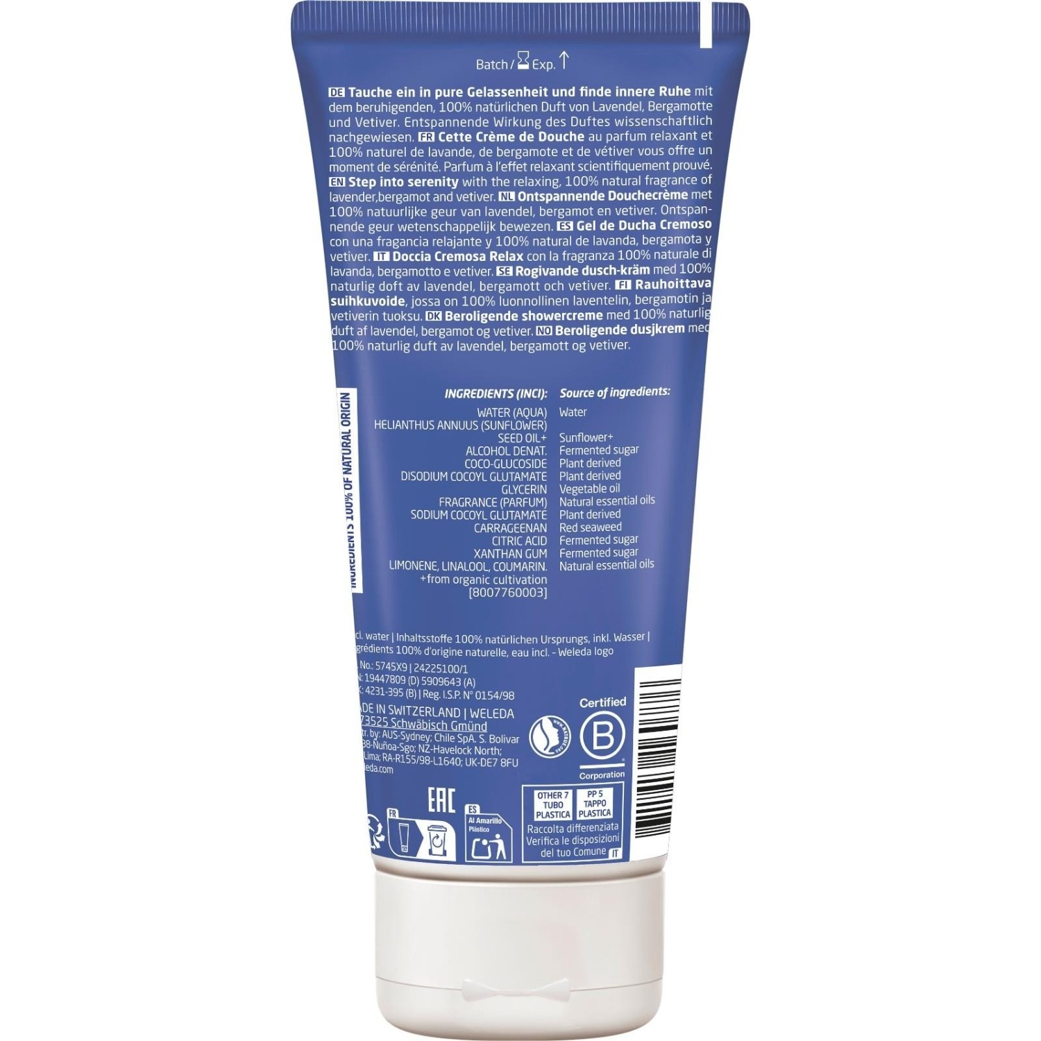 Weleda Aroma Shower Relax dušo želė - 200 ml