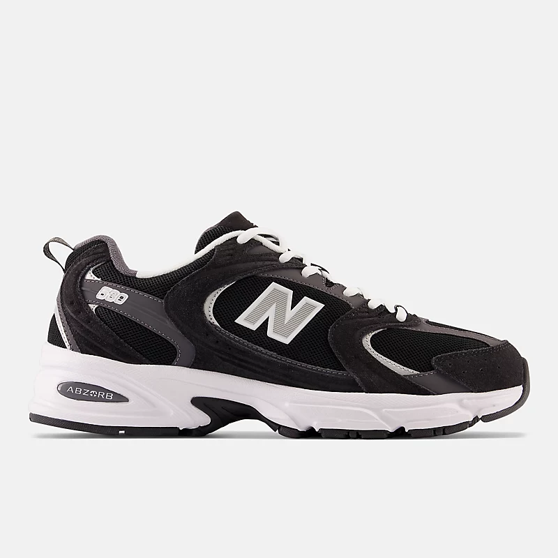 Unisex 530 - Czarny z magnesem i srebrnym metalicznym