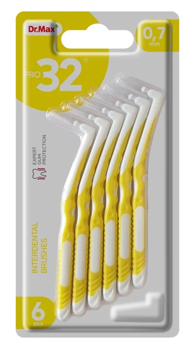 DR. MAX Dr. Max Pro32 Interdentalbürste 0,7 mm 6 Stück für die Zahnhygiene