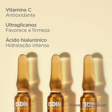 Isdinceutics Rejuvenate Flavo-C Ultraglican Serum Ampoules Antioxidant Serum Hyaluronic Acid 10 ampoules 10 ampoules