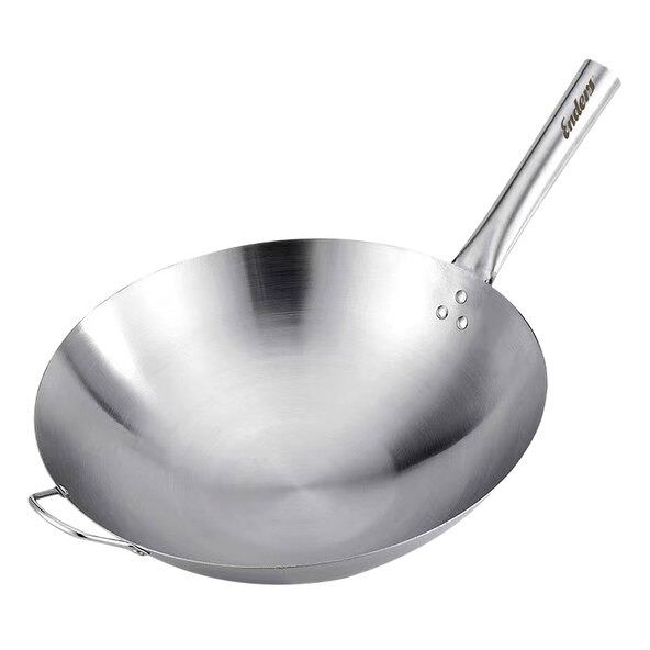 rozsdamentes acél wok serpenyő
