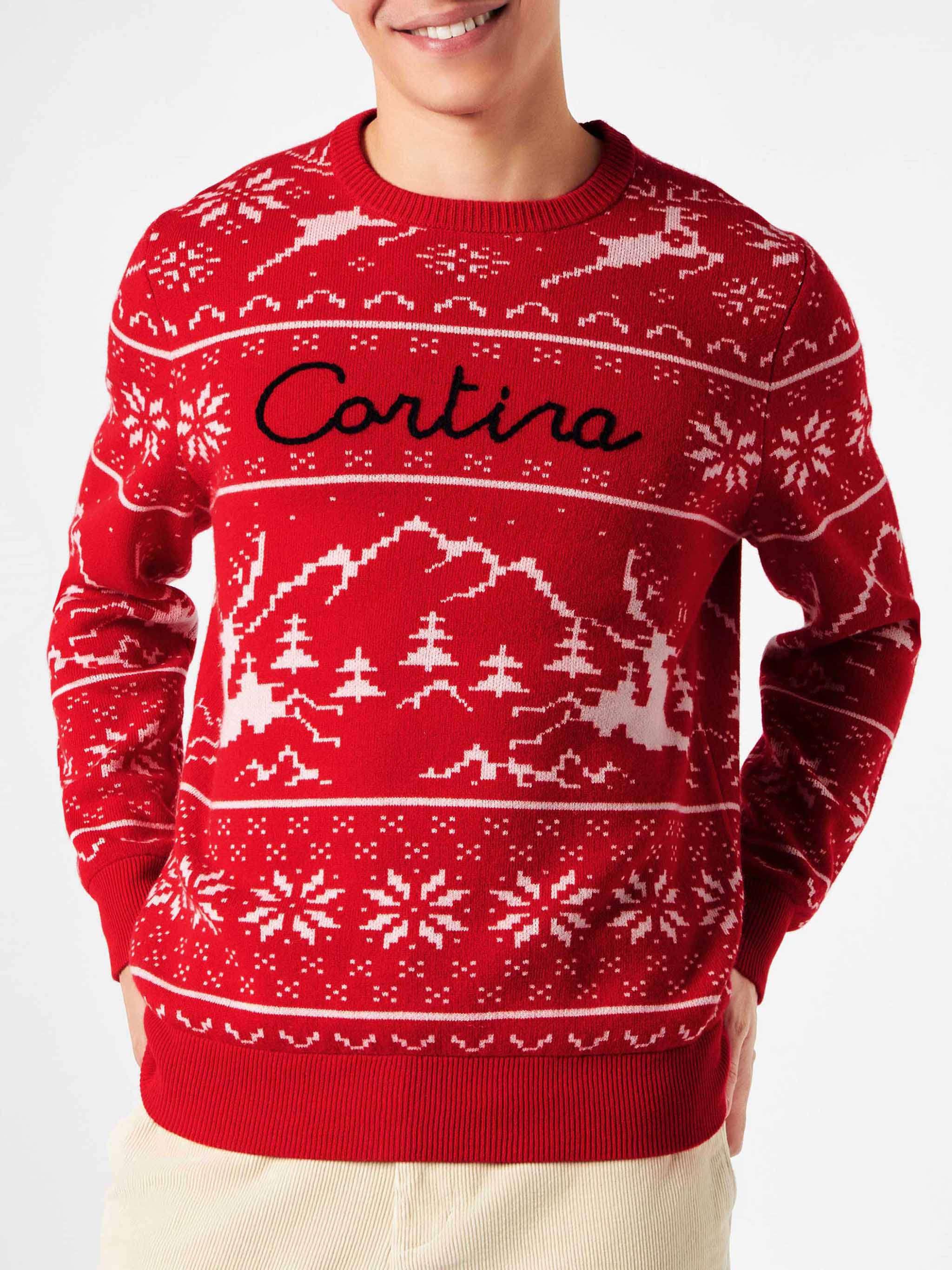 Jersey de hombre estilo noruego con bordado Cortina.