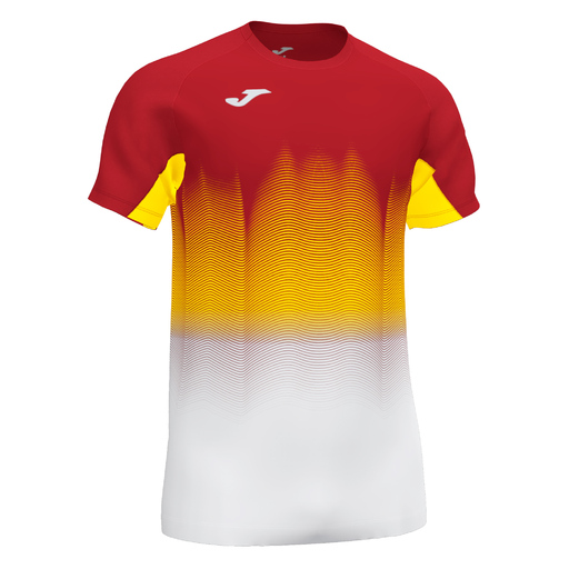  T-shirt à manches courtes Joma Elite VII rouge blanc jaune