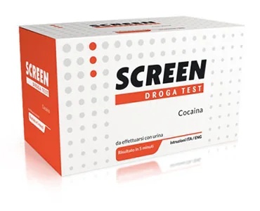 Drugs- en cocaïnetest SCREEN ITALIA met urinecontainer