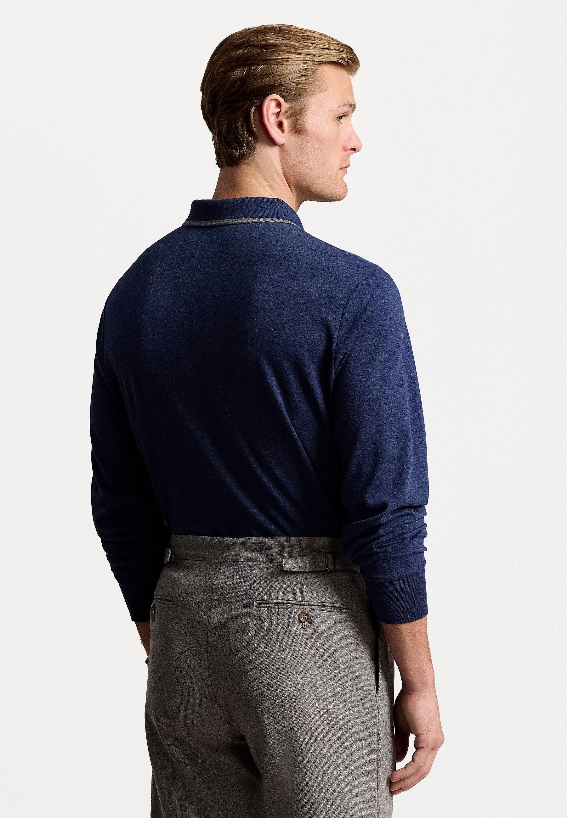 SLIM FIT SOFT COTTON POLO SHIRT - Poloskjorter - spring navy heatherPolo Ralph Lauren