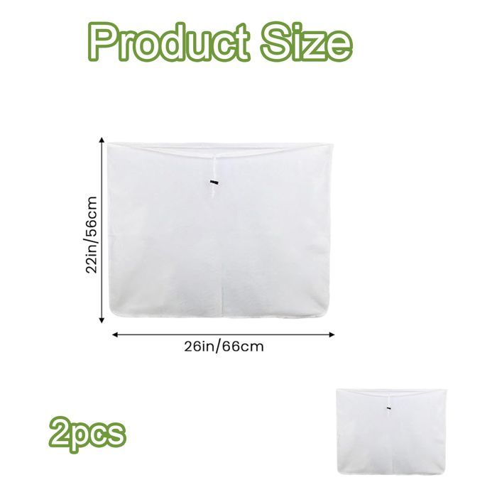 Juego de 2 bolsas de malla fina para colar, bolsas de filtro, bolsas de muselina, bolsas reutilizables para la elaboración de cerveza casera.