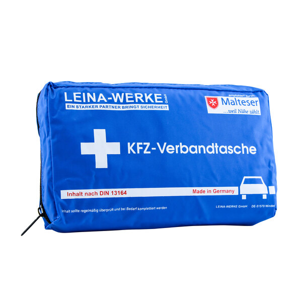 Compacte auto-EHBO-set, blauw