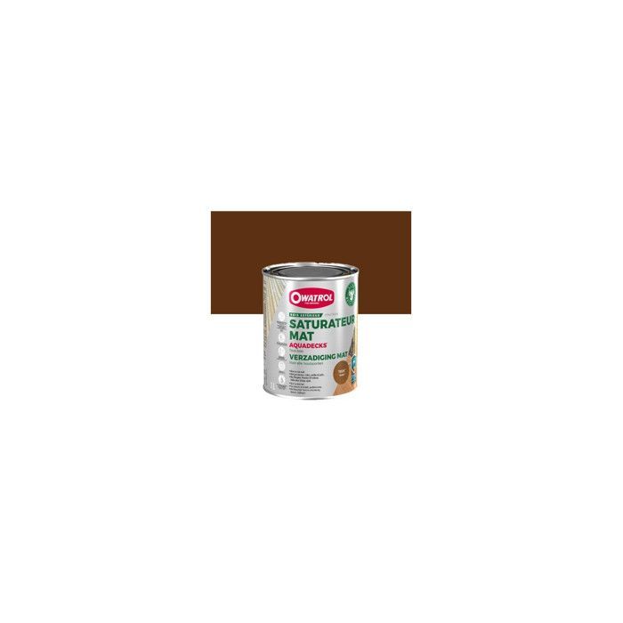 Saturateur - OWATROL - AQUADECKS - Mat - Protection Bois Exotiques - 1L - Extérieur