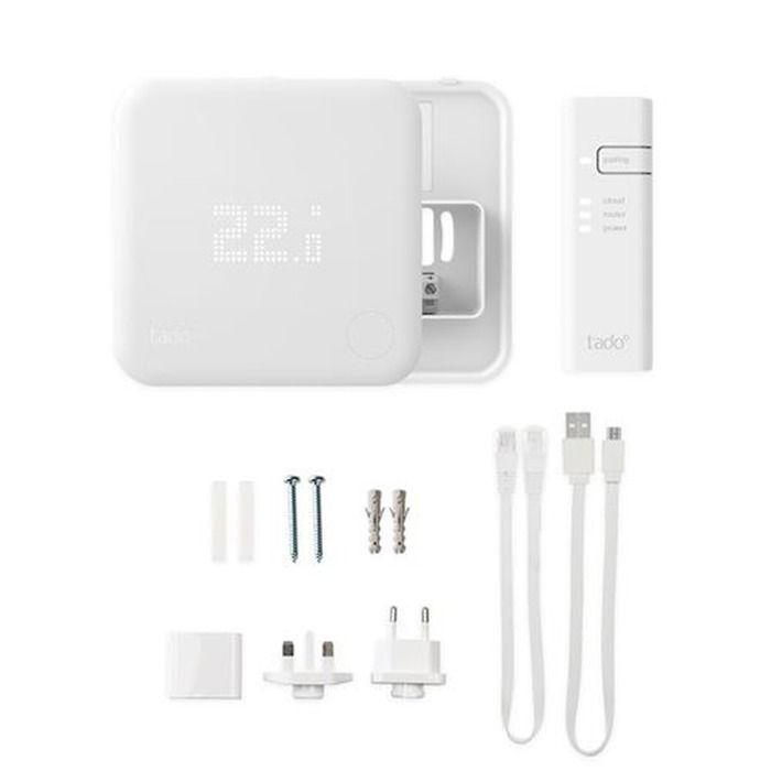 Thermostat connecté Tado V3+ kit de démarrage filaire 4 têtes